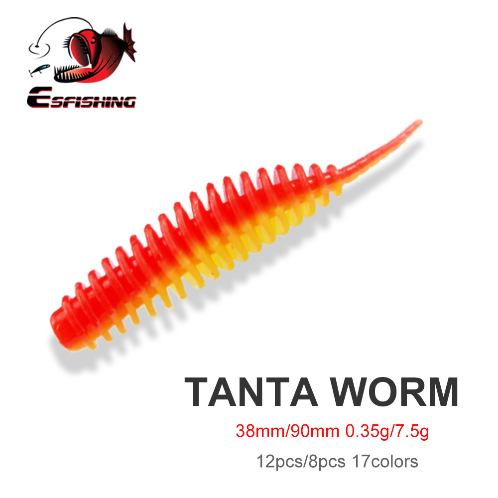 ESFISHING Fishing Tiny Worm Ba - Fishing Lure Soft Plastic avaliação e preço