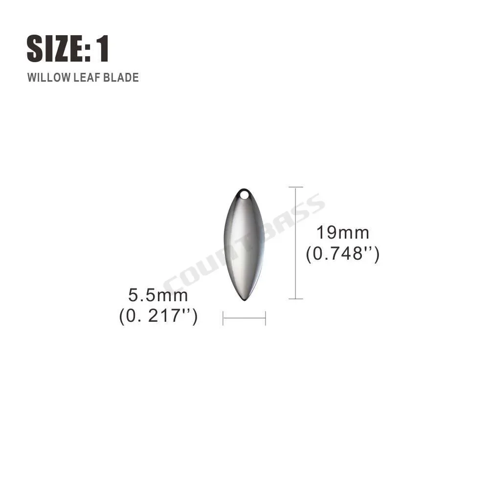 Countbass 50pcs Size 1-6 Nicke - Fishing Lure Blade Bait avaliação e preço