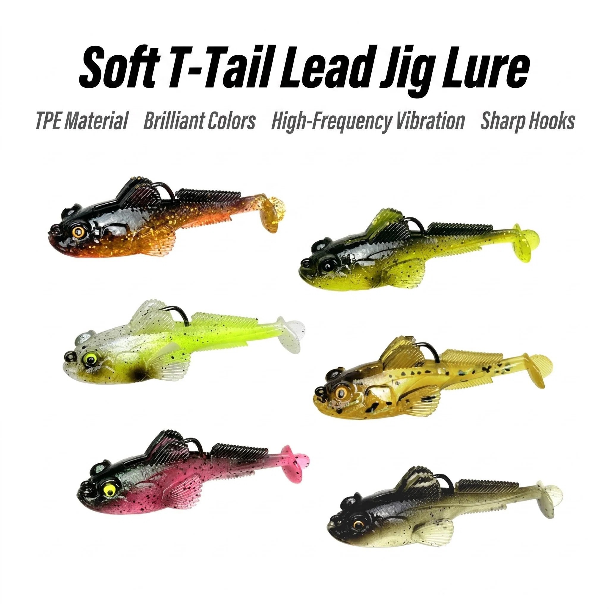 1pcs 10g13g18g Goby Lure Jig W - Fishing Lure Spinnerbait avaliação e preço
