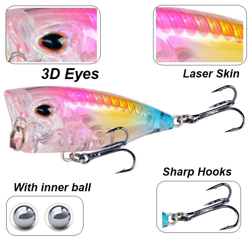 YUCONG 1PC Mini Popper Fishing - Fishing Lure Crankbait avaliação e preço