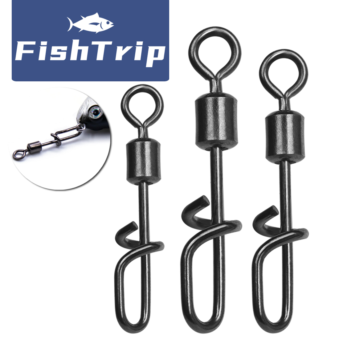 FishTrip Fishing Swivel Snap T - Fishing Lure Accessories avaliação e preço
