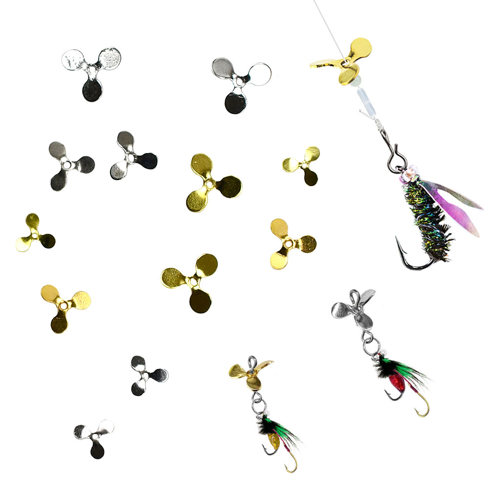 20Pcs Turbo Prop Spinner Three - Fishing Lure Blade Bait avaliação e preço