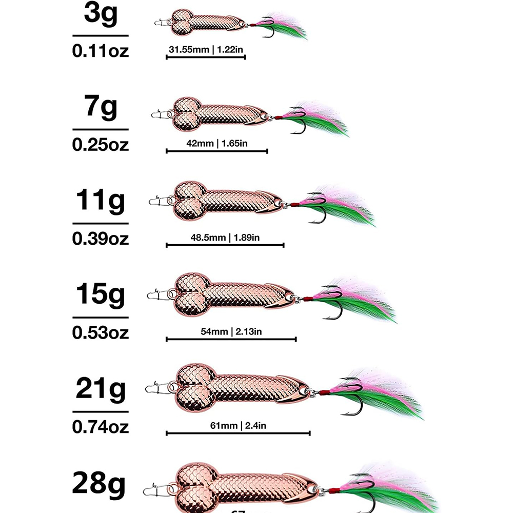 Metal Penis VIB Fishing Lure 3 - Fishing Lure Blade Bait avaliação e preço