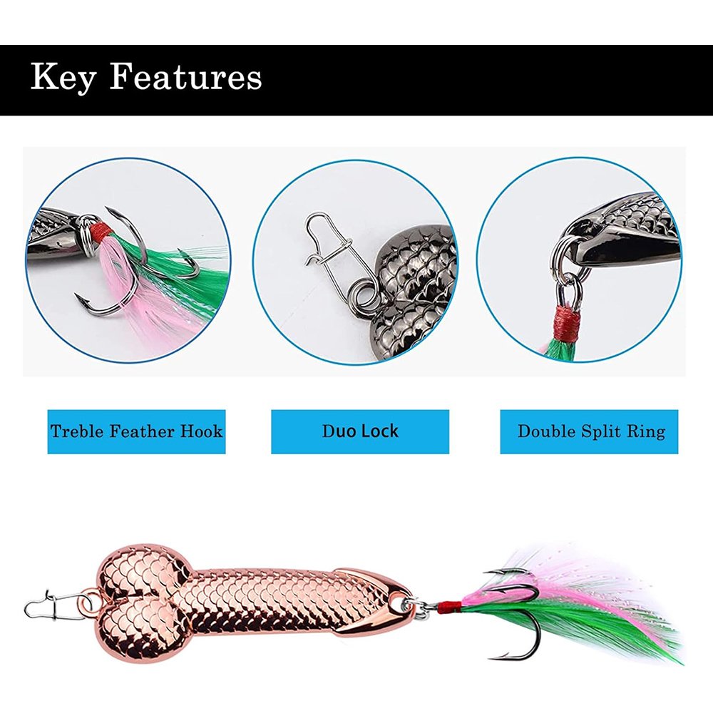 Metal Penis VIB Fishing Lure 3 - Fishing Lure Blade Bait avaliação e preço