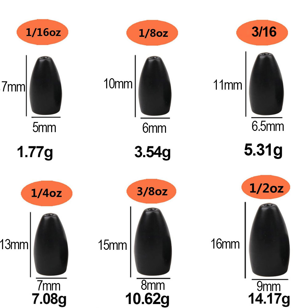 Tungsten Steel Fishing Weights - Fishing Lure Accessories avaliação e preço