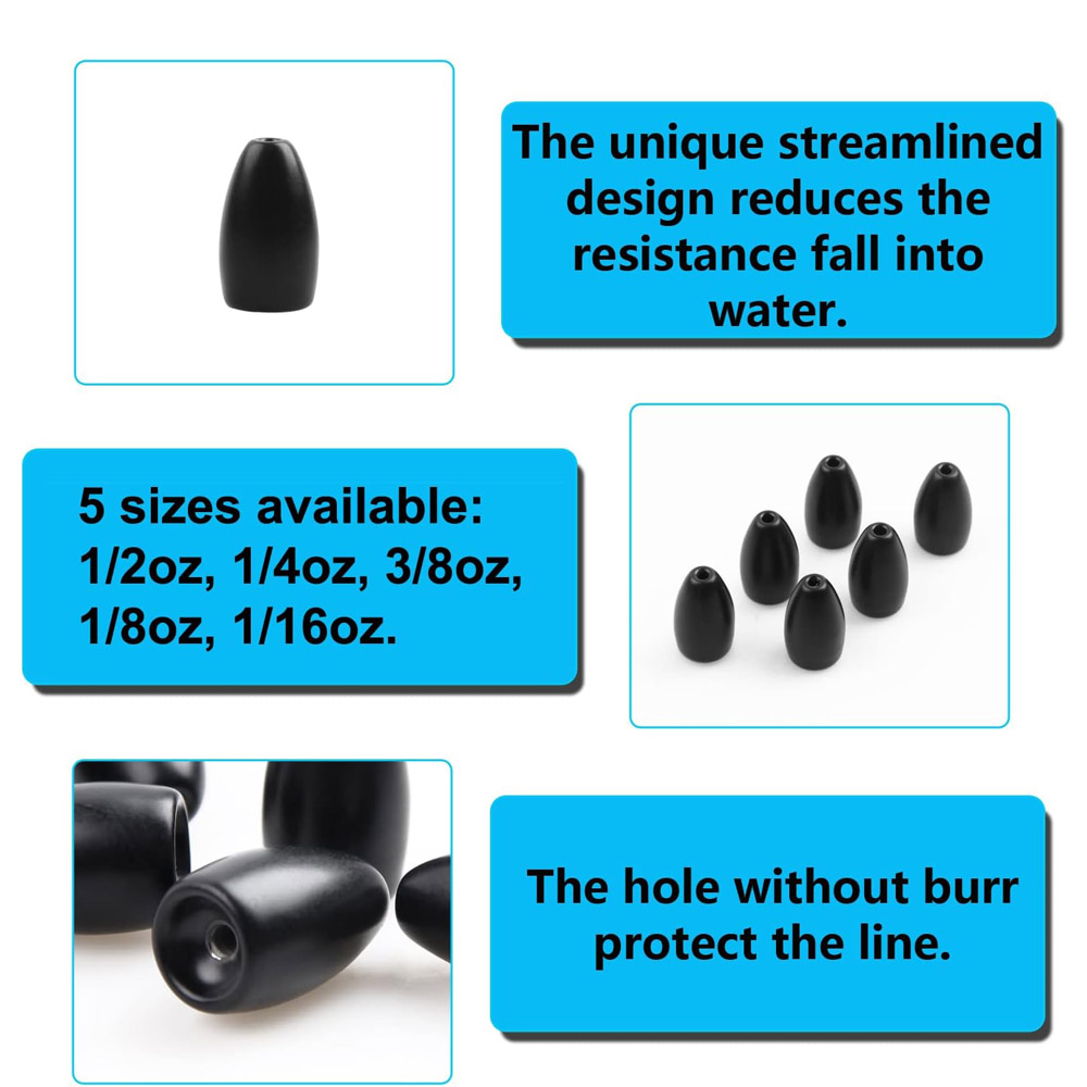 Tungsten Steel Fishing Weights - Fishing Lure Accessories avaliação e preço