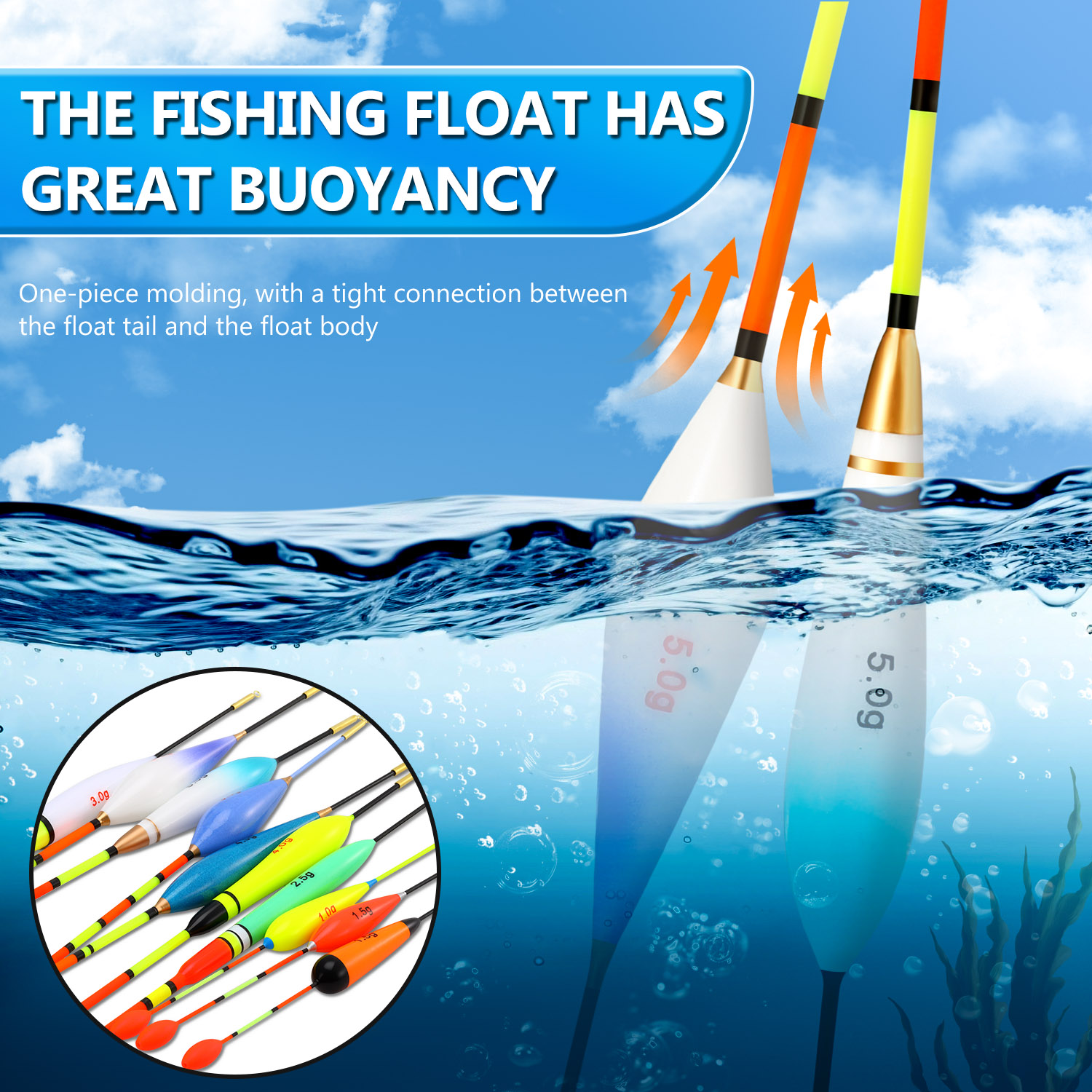 EVA Fishing Float Set 10pc 1.5 - Fishing Lure Topwater avaliação e preço