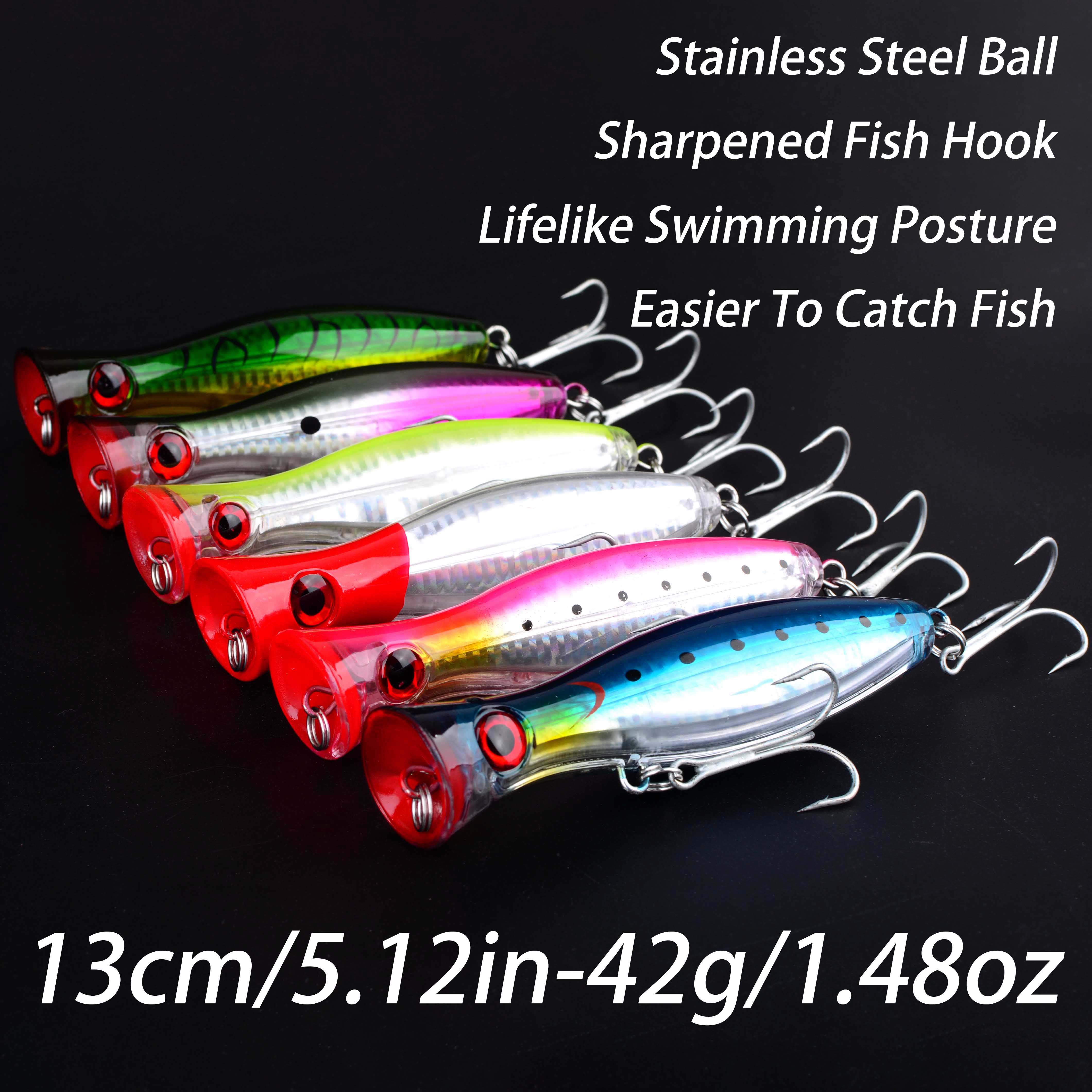 1pc 13CM 42g Big Popper Floati - Fishing Lure Popper avaliação e preço